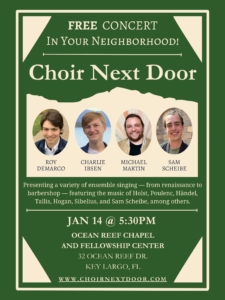 Choir Next Door event poster