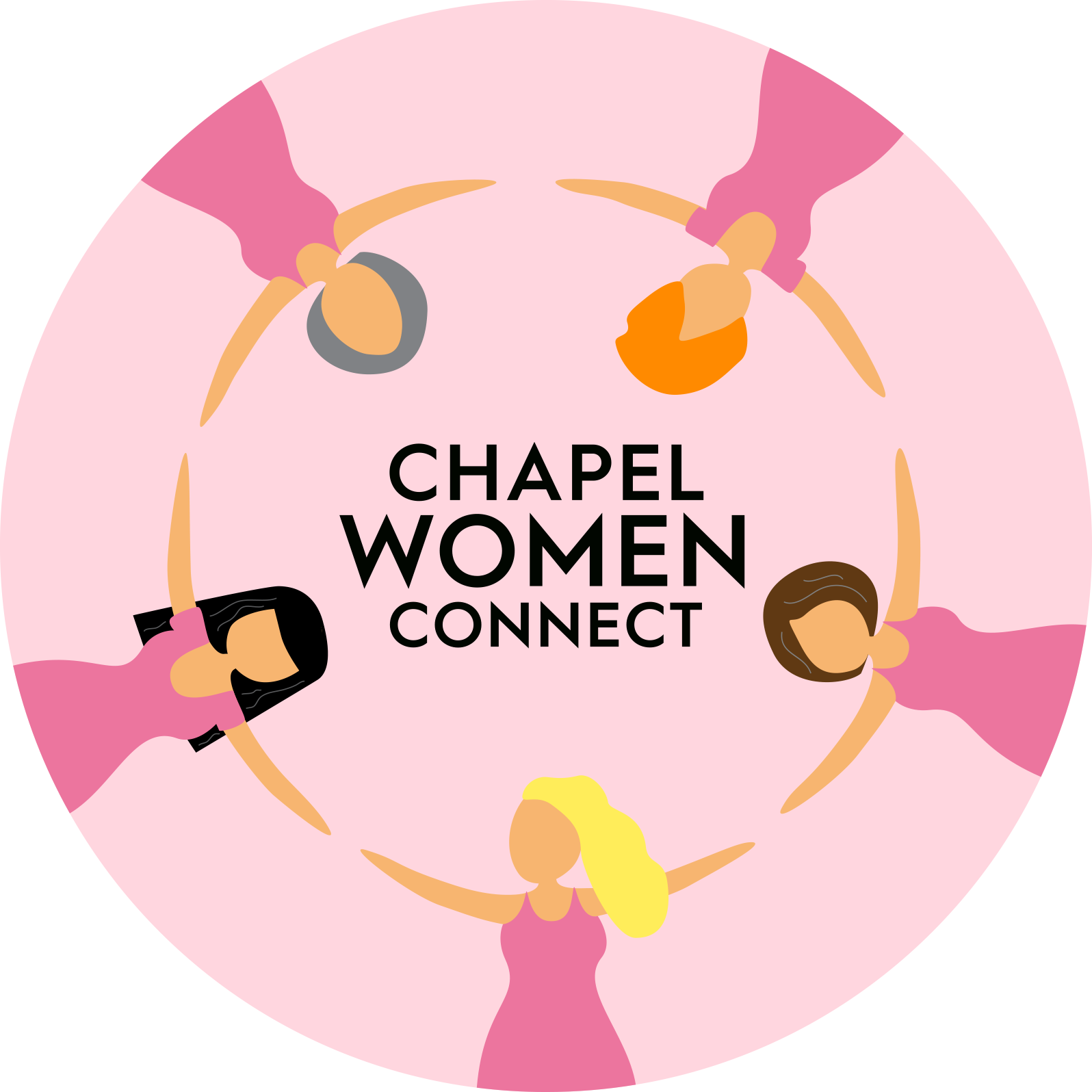 Chapel women connect pink logo